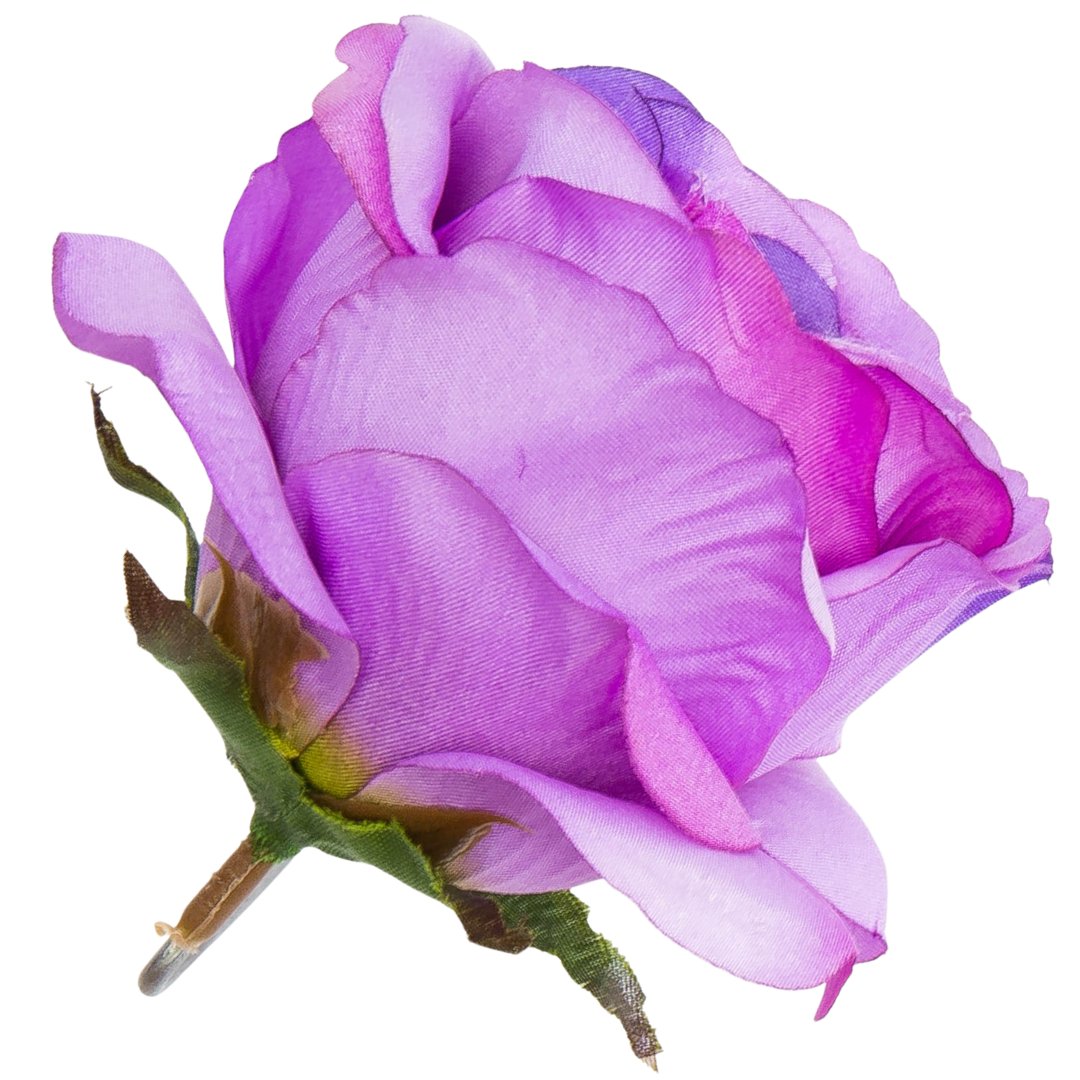 [w04210] Róża główka 9cm jasnofioletowa cieniowana