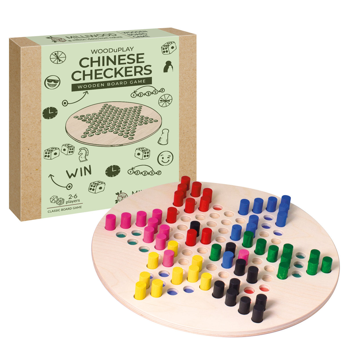 Drewniana Trylma, wieloosobowa gra logiczna, Milliwood WOODuPLAY