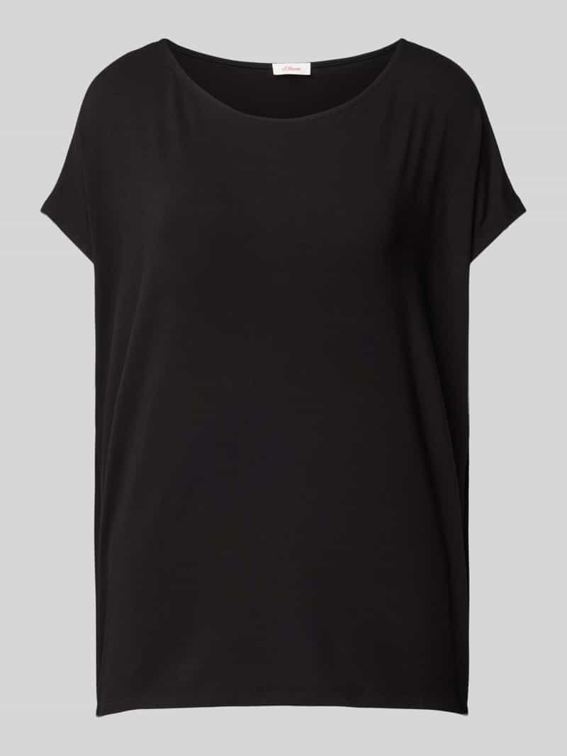 T-shirt z mieszanki wiskozy z okrągłym dekoltem