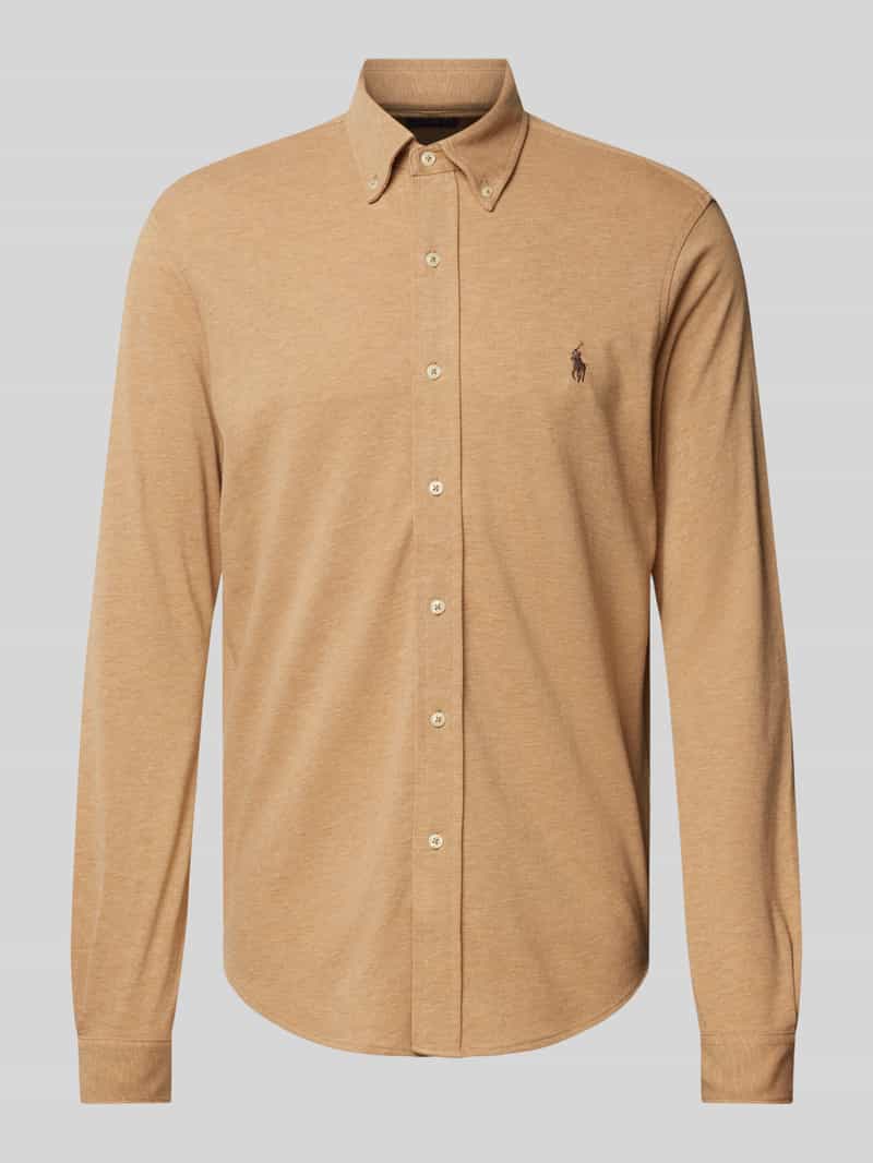 Koszula casualowa o kroju slim fit z kołnierzykiem typu button down
