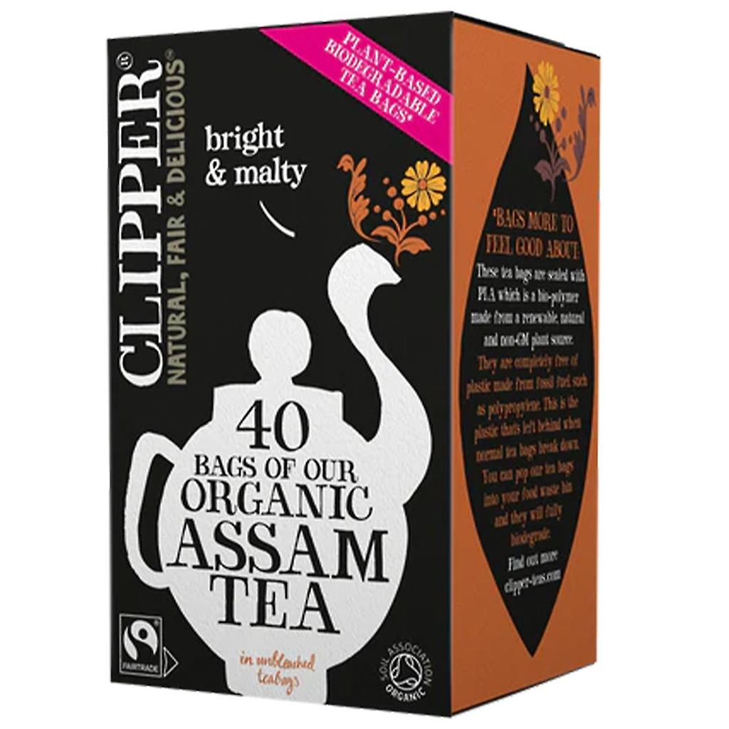 Clipper Maszynka do strzyżenia, Organiczna herbata Assam, 40 torebek (OPAKOWANIE 3 SZT.)