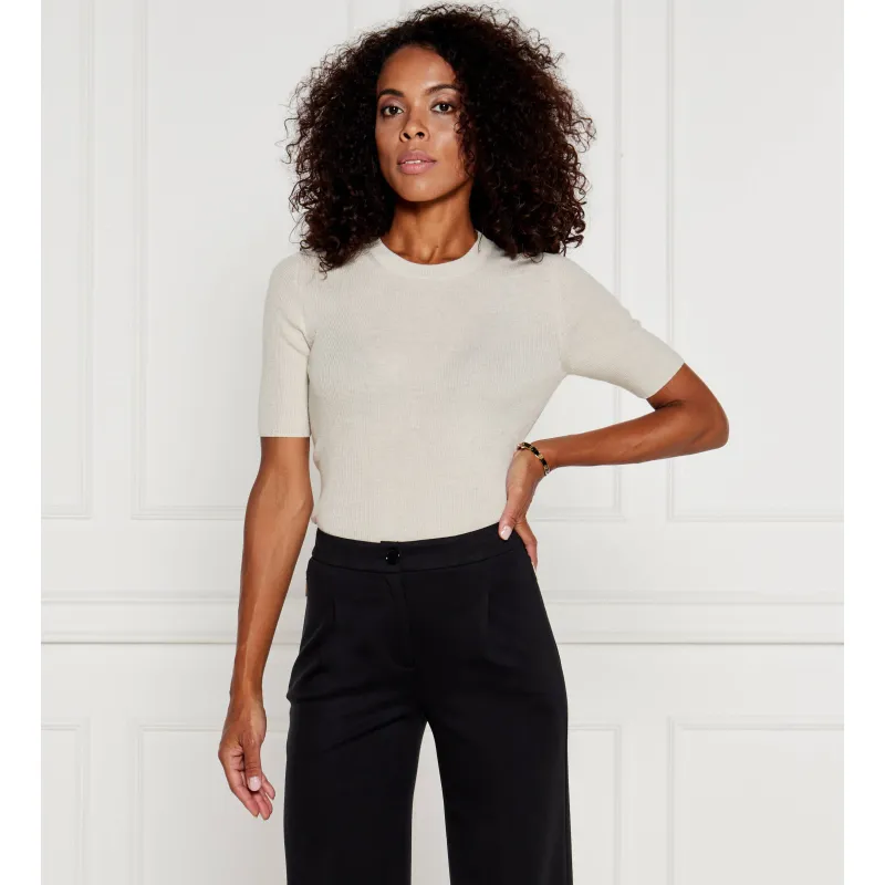 Marc Cain Wełniany sweter | Slim Fit