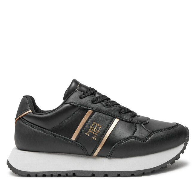 Sneakersy Tommy Hilfiger Low Cut Lace-Up Sneaker T3A9-33548-1695 M Czarny