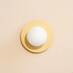 Lampa ścienno-sufitowa Circle 200 Żółta