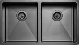 Zlewozmywak kuchenny 4040 Stalowy Czarny Chrom PVD