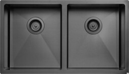 Zlewozmywak kuchenny 4040 Stalowy Czarny Mat PVD