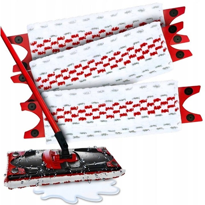 3× Wkład do mopa płaski Vileda KOŃCÓWKI 35CM WKŁAD DO MOPA VILEDA ULTRAMAX MEGA 35 cm