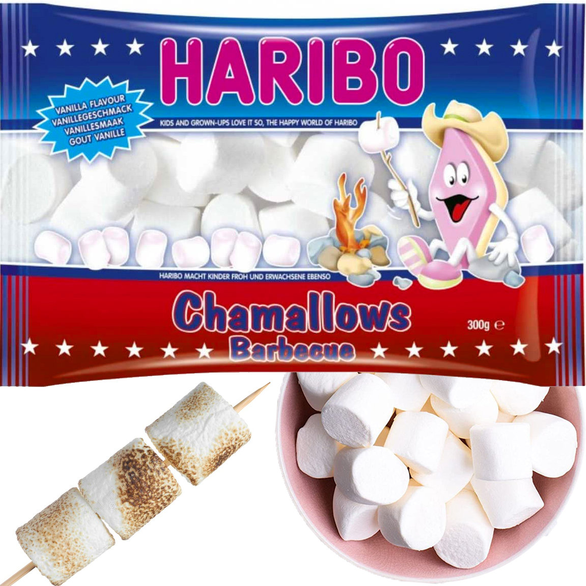 PIANKI Haribo CHAMELLOWS BBQ Ognisko Grill - 300g 2531180