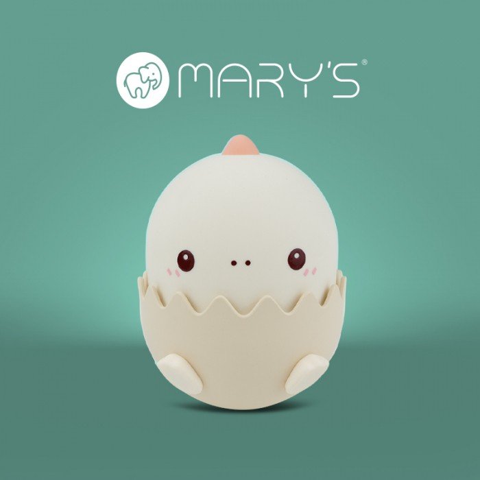 MARY'S LAMPKA NOCNA LED BABY DINO RÓŻOWY