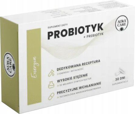 Aura Care Energia Probiotyk + prebiotyk 32 miliardy CFU