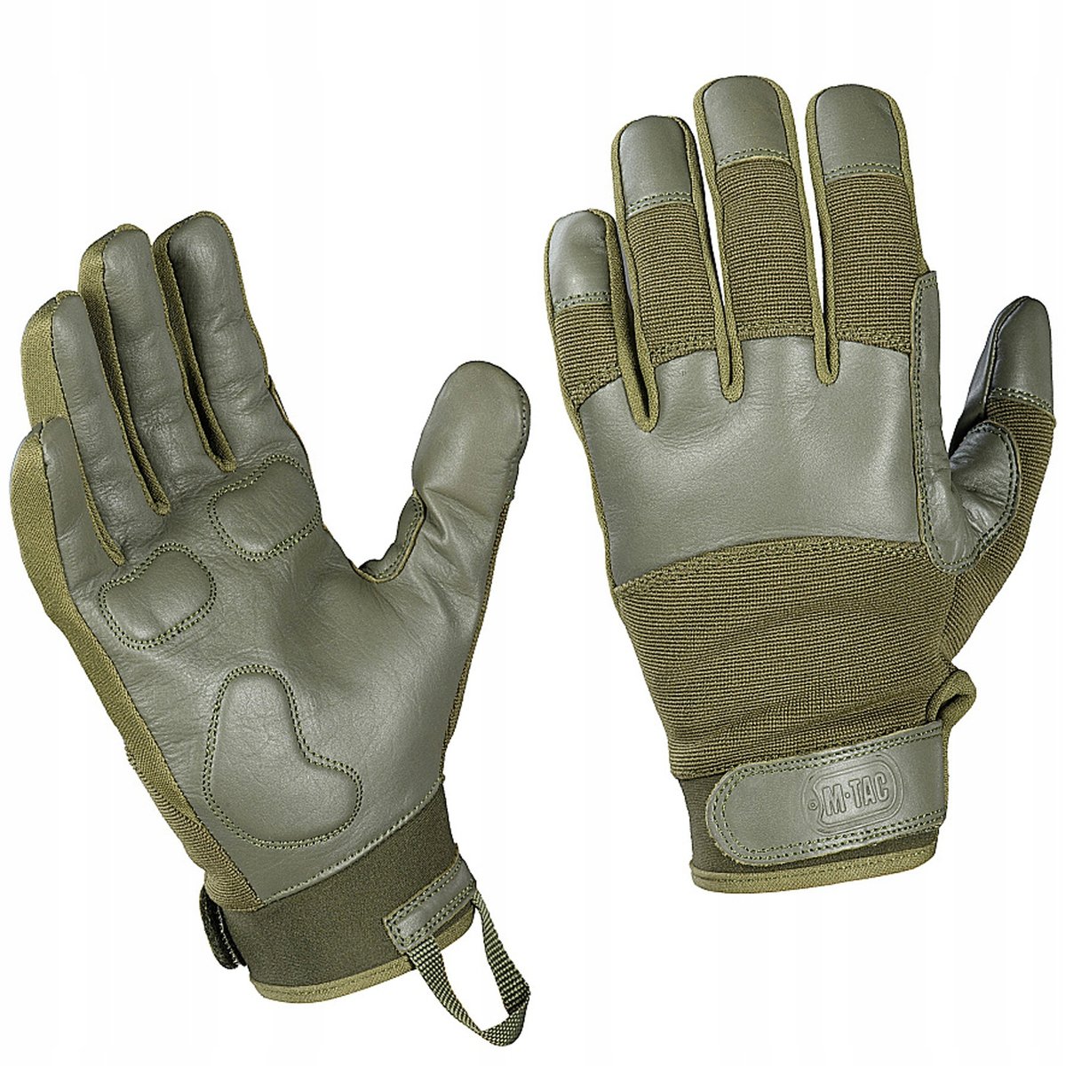 M-Tac, Rękawice taktyczne, Skórzane, Police Gen.2, Olive, XL