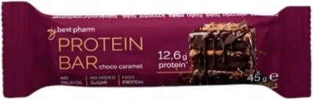 MyBestPharm Choco Caramel Baton proteinowy, 45g >> 0zł za wysyłkę przy zakupach od 149 zł 