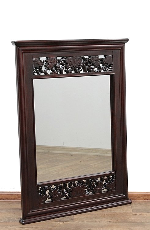 STYLOWE LUSTRO W DREWNIANEJ RZEŹBIONEJ RAMIE 150022  / POLOMEBLE