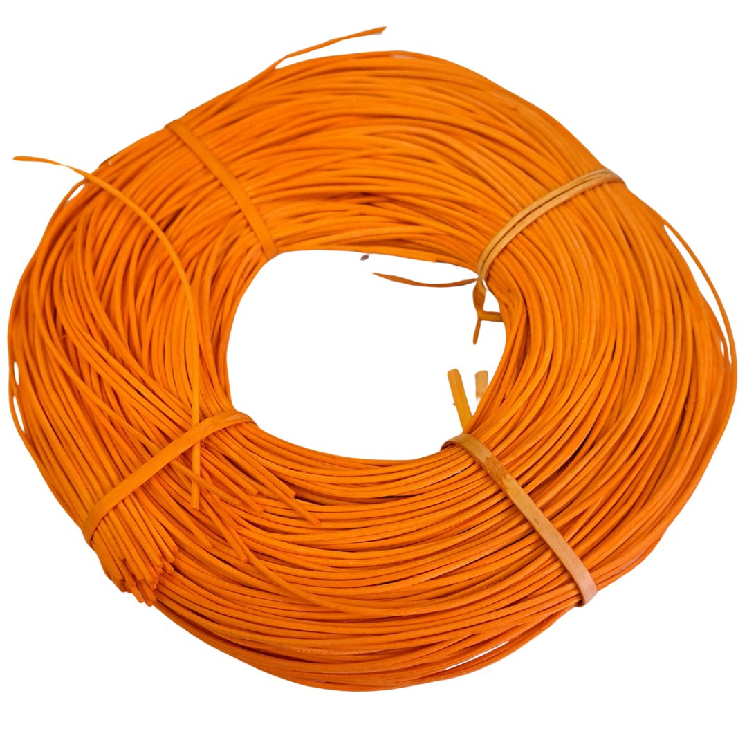 [61266] Rattan w krążku 1,7mm 100g neonowy pomarańczowy