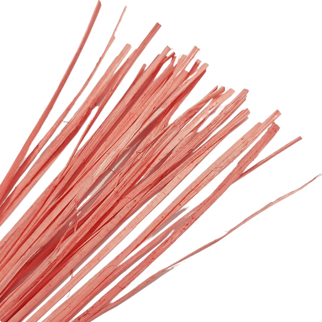 [61235] Rattan płaski około 45-50g jasny koralowy