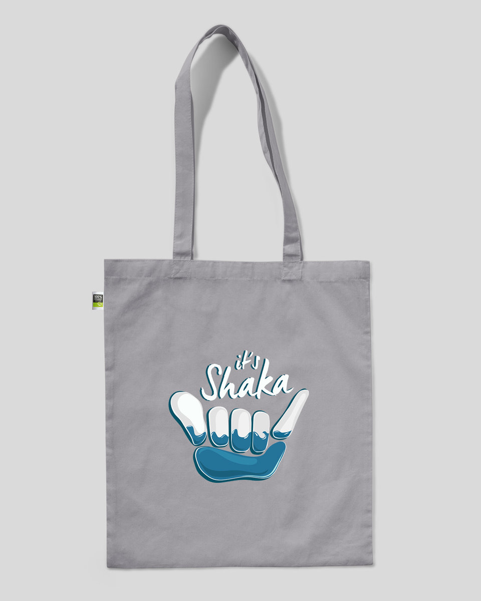 TORBA BAWEŁNIANA NA ZAKUPY IT’S SHAKA Szary