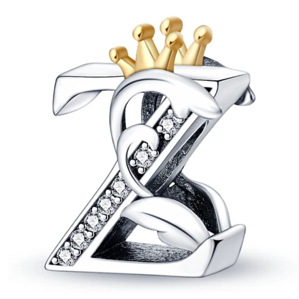 Zawieszka SREBRO 925 Charms koralik do PANDORA Litera Z