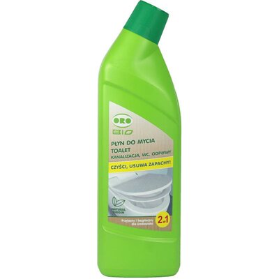 ORO Polska Sp. z o.o. BIO Płyn do mycia toalet, kanalizacja, wc, odpływy 2w1 (1 sztuka) 6143