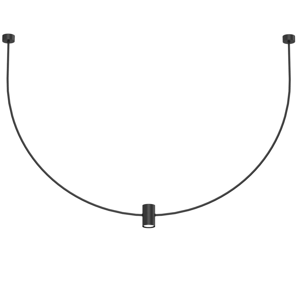 Wisząca lampa natynkowa No.C 5089 Shilo regulacja metalowa 126cm czarny