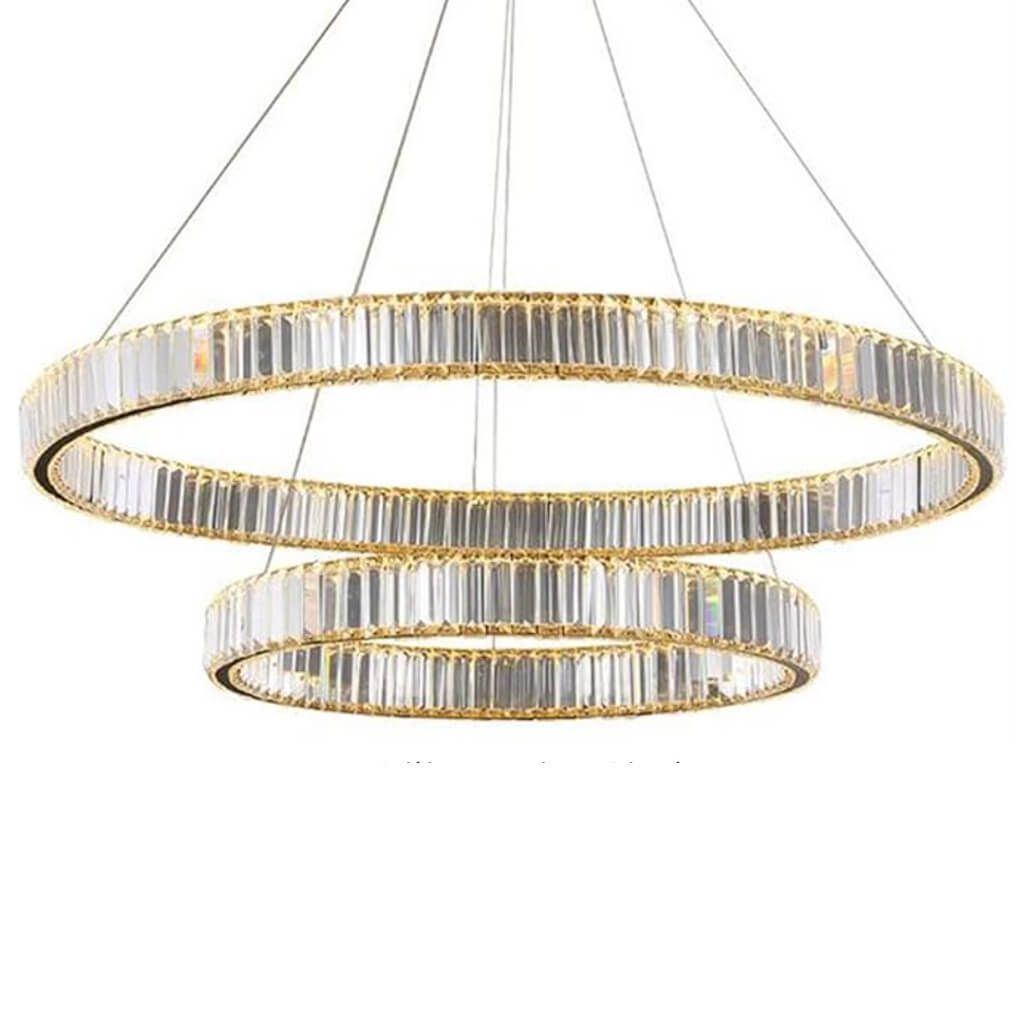 Żyrandol dwurzędowy Bohemia CGBOHEMIA2RING COPEL LED 40W 3000K ring złota