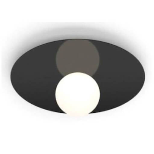 Plafon sufitowy Sombre CGSOMBRE-BLACK35 COPEL kula natynkowy czarny biały
