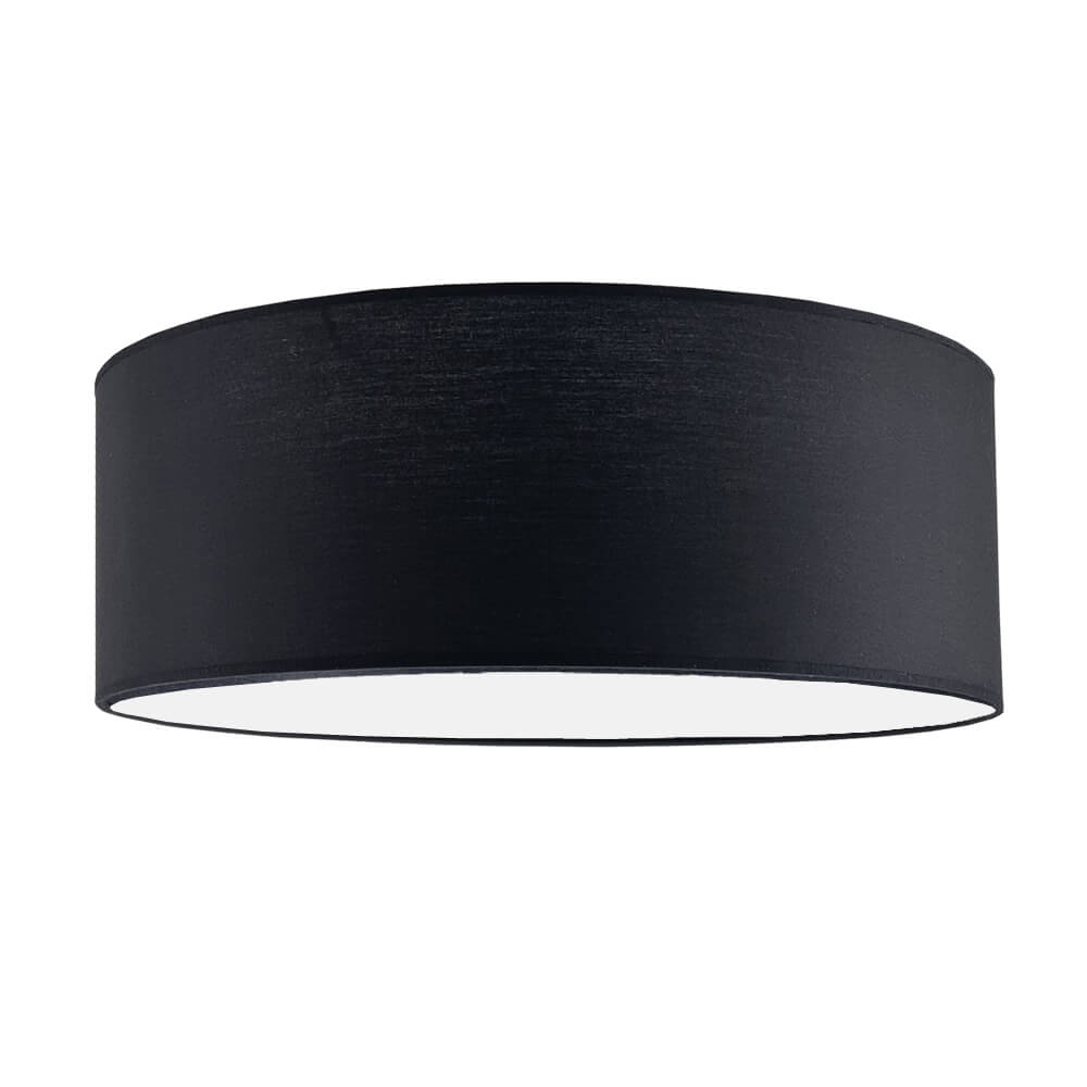 Owalny plafon Lamego 1084 Shilo modernistyczny do salonu czarny