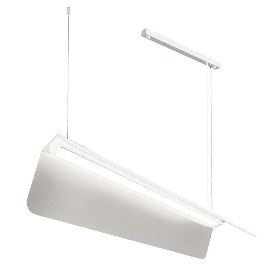 Wisząca lampa kuchenna Agrola 5207 Shilo na listwie biała