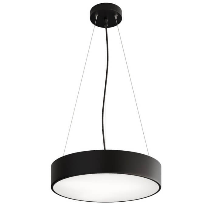 Wisząca lampa z czujnikiem ruchowo-zmierzchowym  Cleo 137623600257 Temar okrąg czarny