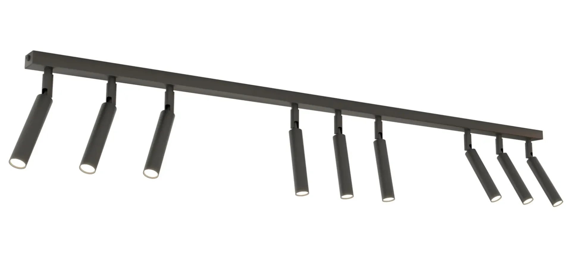 Czarna nowoczesna lampa reflektorowa - 12X D143 H2-D80