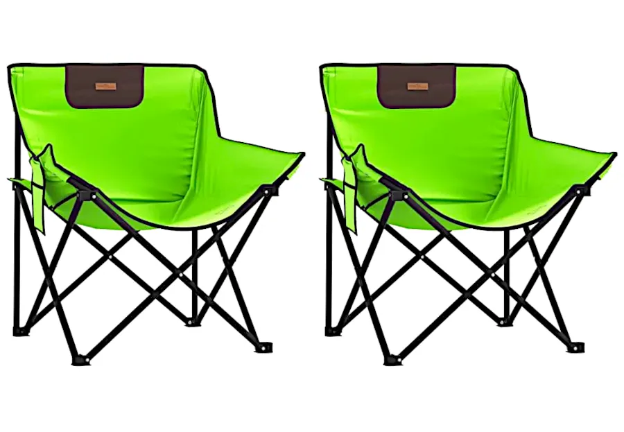 Krzesła kempingowe w kolorze zielonym Z0-S99