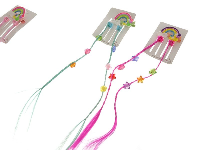 Ozdoba do włosów ze spinkami różne kolory