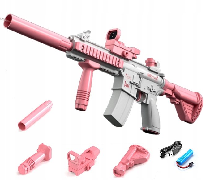 MIOTACZ AUTOMATYCZNY ELEKTRYCZNY PISTOLET NA WODĘ M416 DUŻY