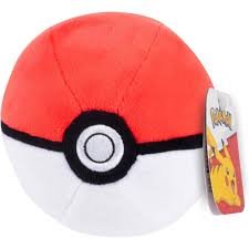 Pokemon Maskotka PLUSZOWY POKE BALL Czerwony 12 cm PKW3539