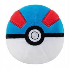 Pokemon Maskotka PLUSZOWY POKE BALL Niebieski GREAT BALL 12 cm PKW3540