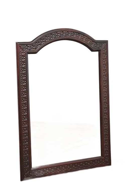 STYLOWE LUSTRO W DREWNIANEJ RZEŹBIONEJ RAMIE 150096 / POLOMEBLE