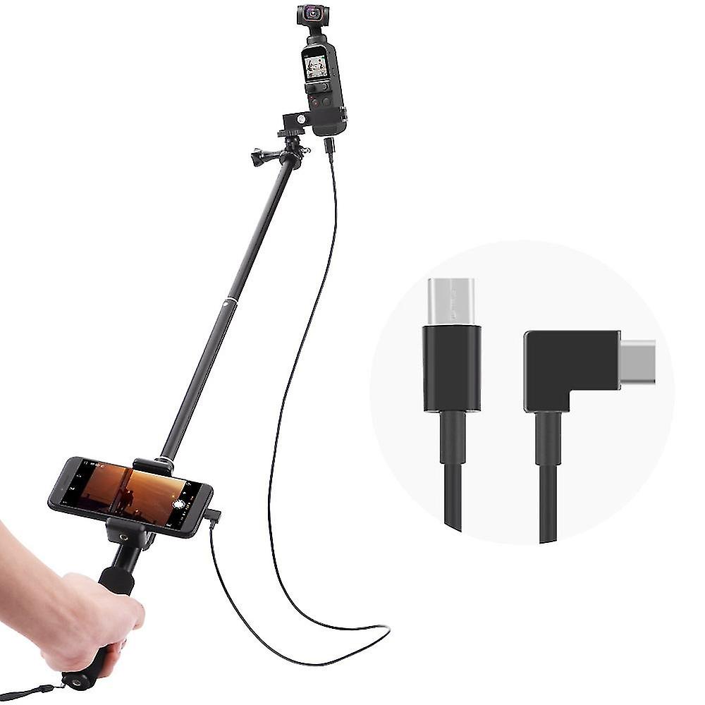 Selfie Stick Dla Dji Osmo Pocket 2 Handheld Gimbal Stabilizer Type-c / android Phone Clip Module Extension Pole - Type-c To Type-c Typ-C do Typ-C