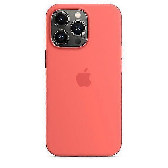 Silikonowe etui na telefon do iPhone'a 13 Pro Max - obsługuje ładowanie MagSafe i alerty animacji Różowe Pomelo