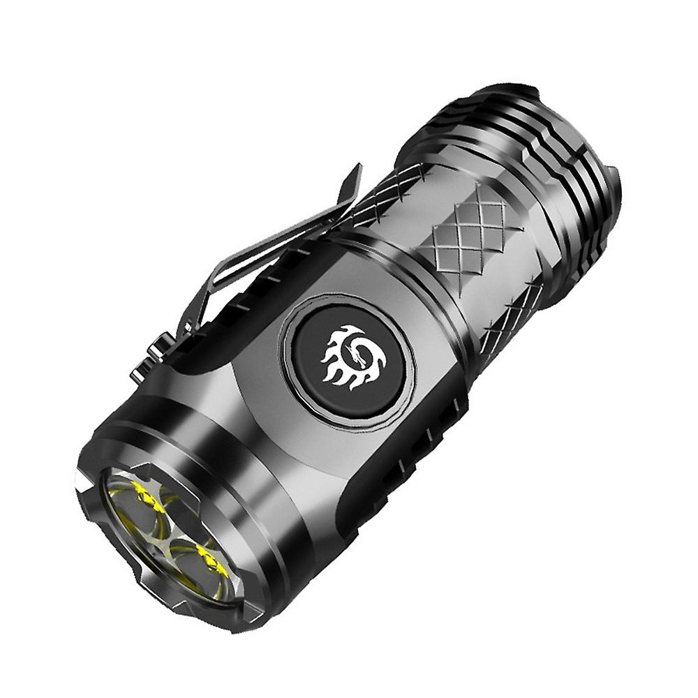 Nowa ultra mocna latarka 3-rdzeniowa mini latarka taktyczna USB z możliwością ładowania o dużej mocy S60 ( S60 )