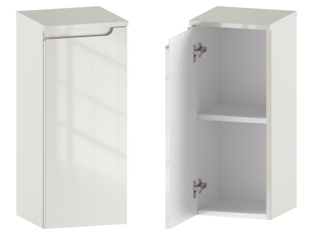 Słupek Łazienkowy ETH 30 cm DD Lewy - Kaszmir Wysoki Połysk