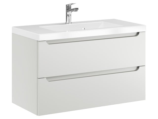Szafka Wisząca Z Umywalką ETH 80 cm - Kaszmir Mat