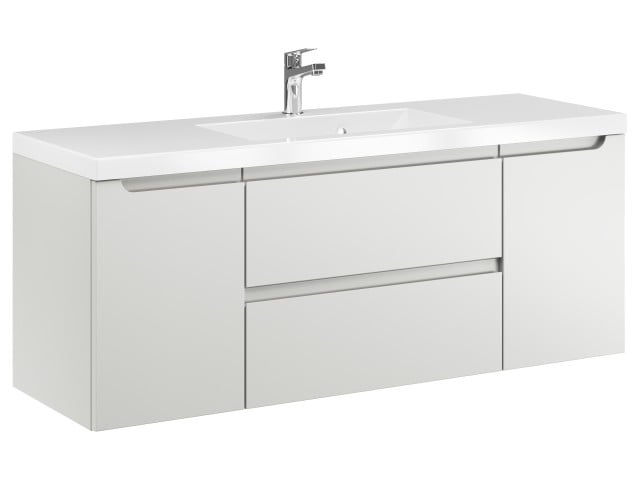 Szafka Wisząca Z Umywalką ETH 120 cm D - Kaszmir Mat