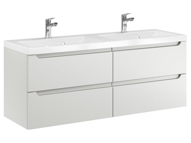 Szafka Wisząca Z Umywalką ETH 120 cm DUO - Kaszmir Mat