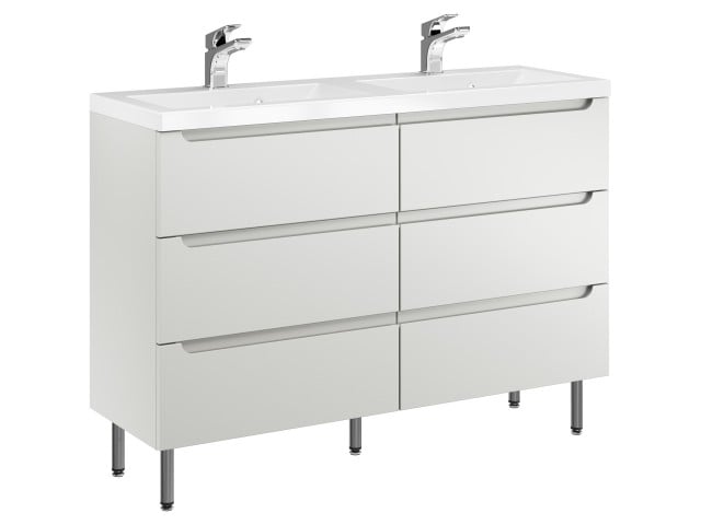 Szafka Stojąca Z Umywalką ETH 120 cm DUO - Kaszmir Mat