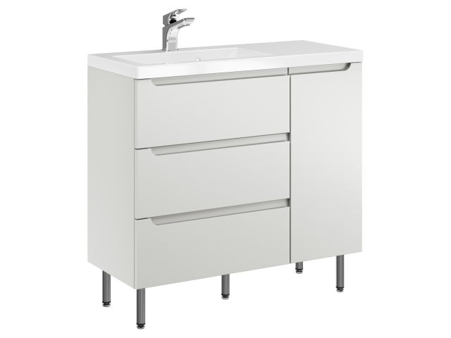 Szafka Stojąca Z Umywalką ETH 90 cm D Lewa - Kaszmir Mat