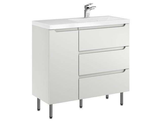 Szafka Stojąca Z Umywalką ETH 90 cm D Prawa - Kaszmir Mat