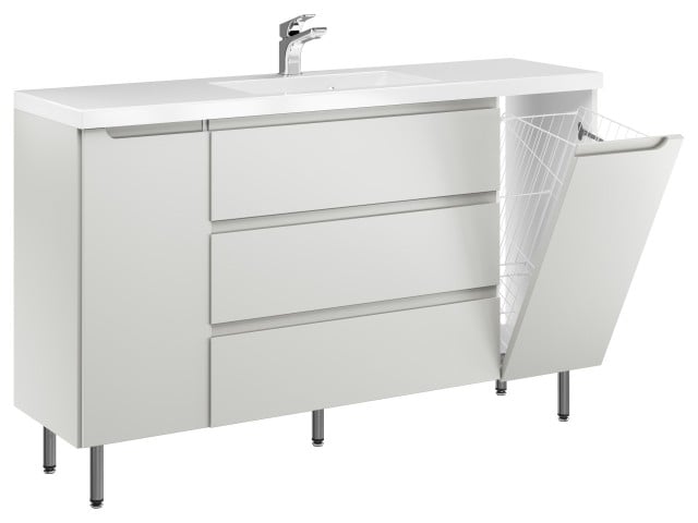 Szafka Stojąca Z Umywalką ETH 140 cm DK - Kaszmir Mat
