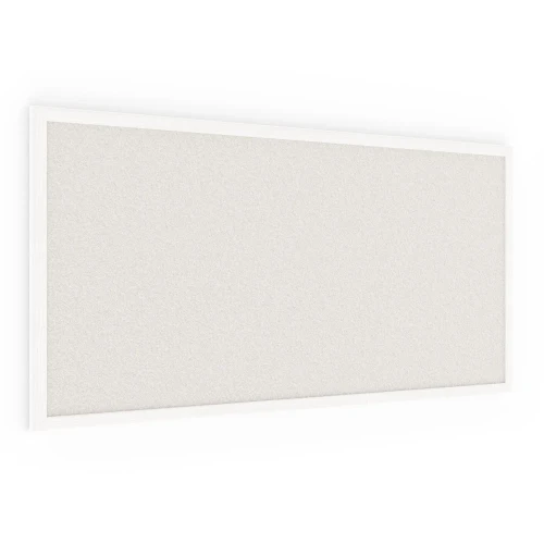 Tablica korkowa biały kolor korka 80x40 cm rama drewniana lakierowana BIAŁA