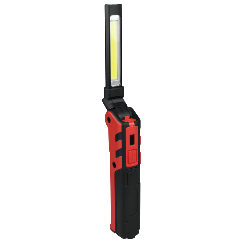 Lampa robocza COB+LED, ładowalna, 150+360 lm, Red, GERMINA