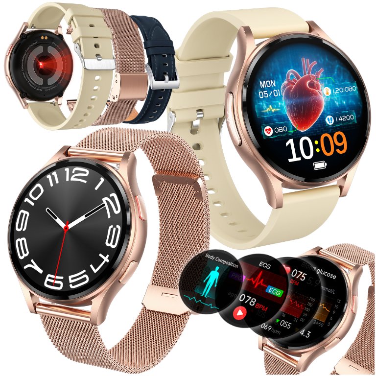 SMARTWATCH DAMSKI ZEGAREK ROZMOWY CIŚNIENIE