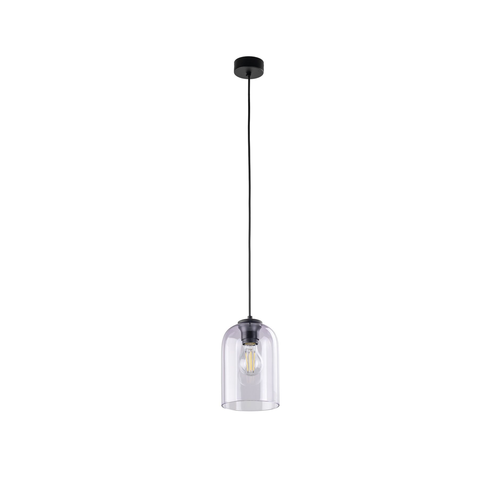 Lampa wisząca z fioletowym kloszem TK 10299 z serii MOLLY